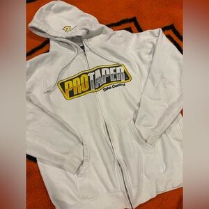 Vintage Protaper White Zip-Up Hoodie